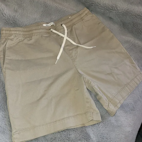 Pacsun Volley 6 Inch Shorts Size Medium Khaki Pull On Drawstring - Picture 3 of 16